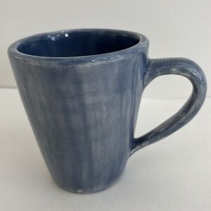 Rare Pottery Barn Sausalito Light Blue Ceramic Handmade In Mexico Coffee Tea Mug